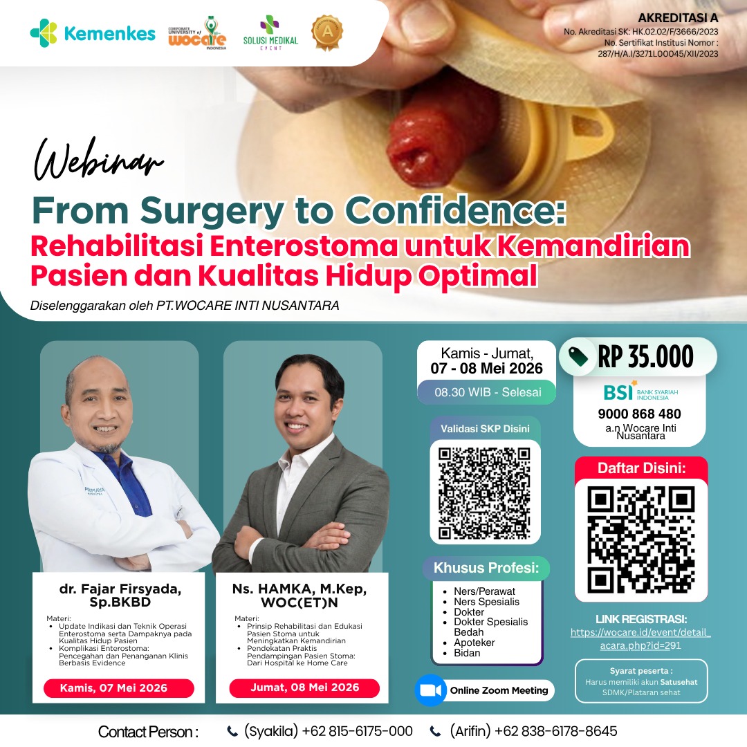 From Surgery to Confidence: Rehabilitasi Enterostoma untuk Kemandirian Pasien dan Kualitas Hidup Optimal